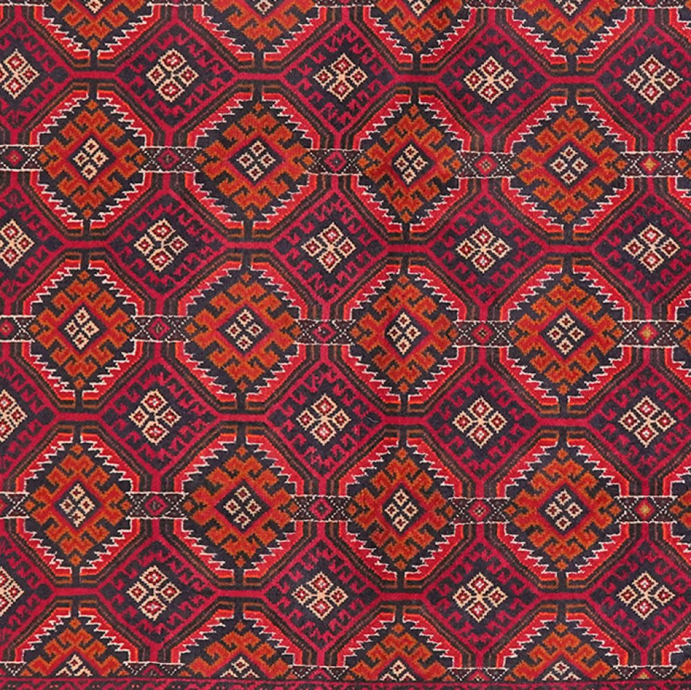 Belutch — Hand-knotted, 113x202 cm, Multicolor, 100% Virgin Wool | View 4