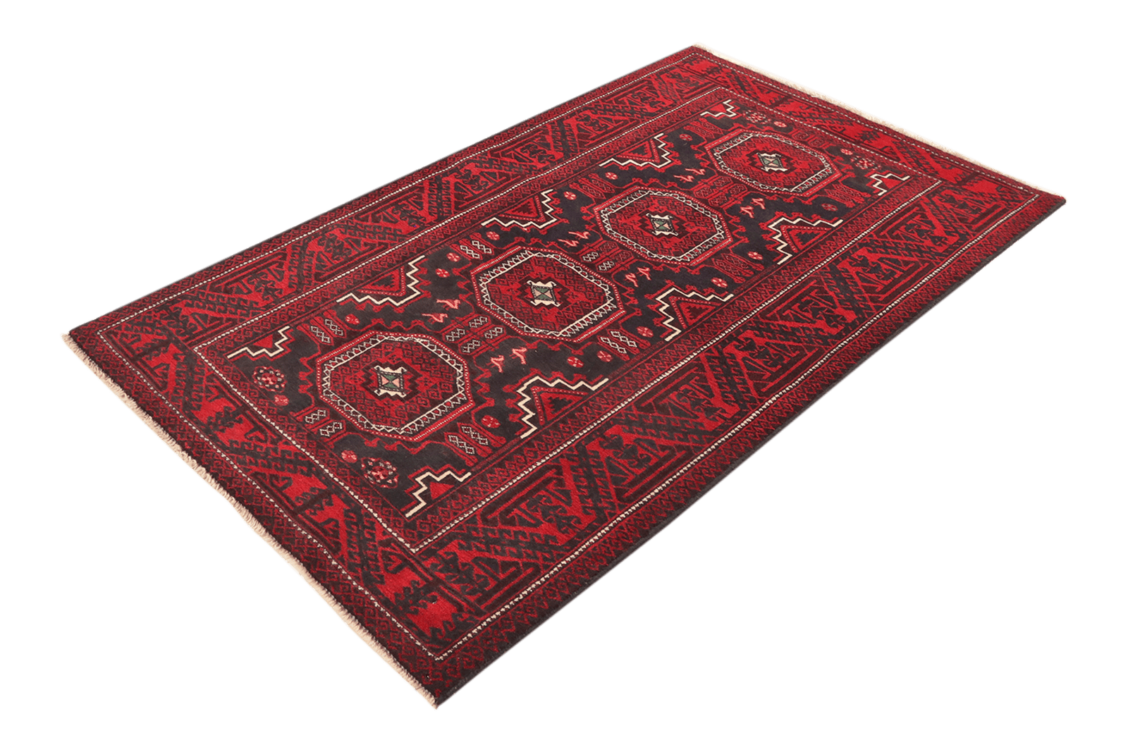 Belutch — Hand-knotted, 100x173 cm, Blue, 100% Virgin Wool | View 5