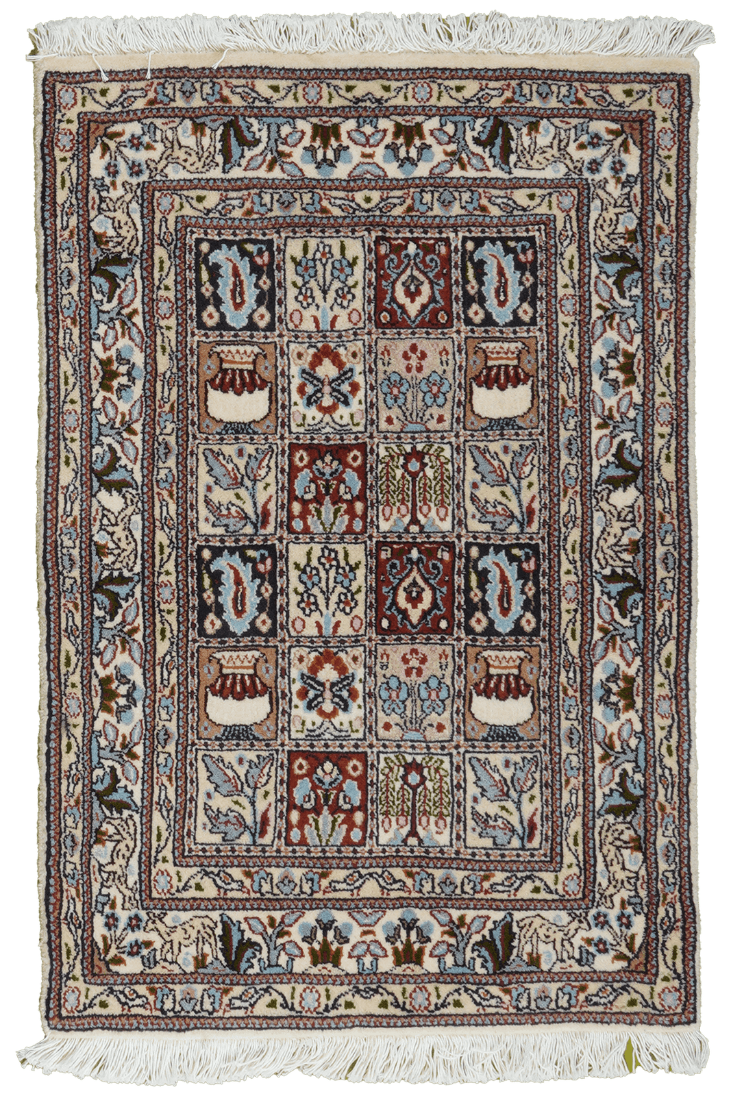 Moud Felder — Hand-knotted, 59x88 cm, Multicolor, 100% Virgin Wool | Main view