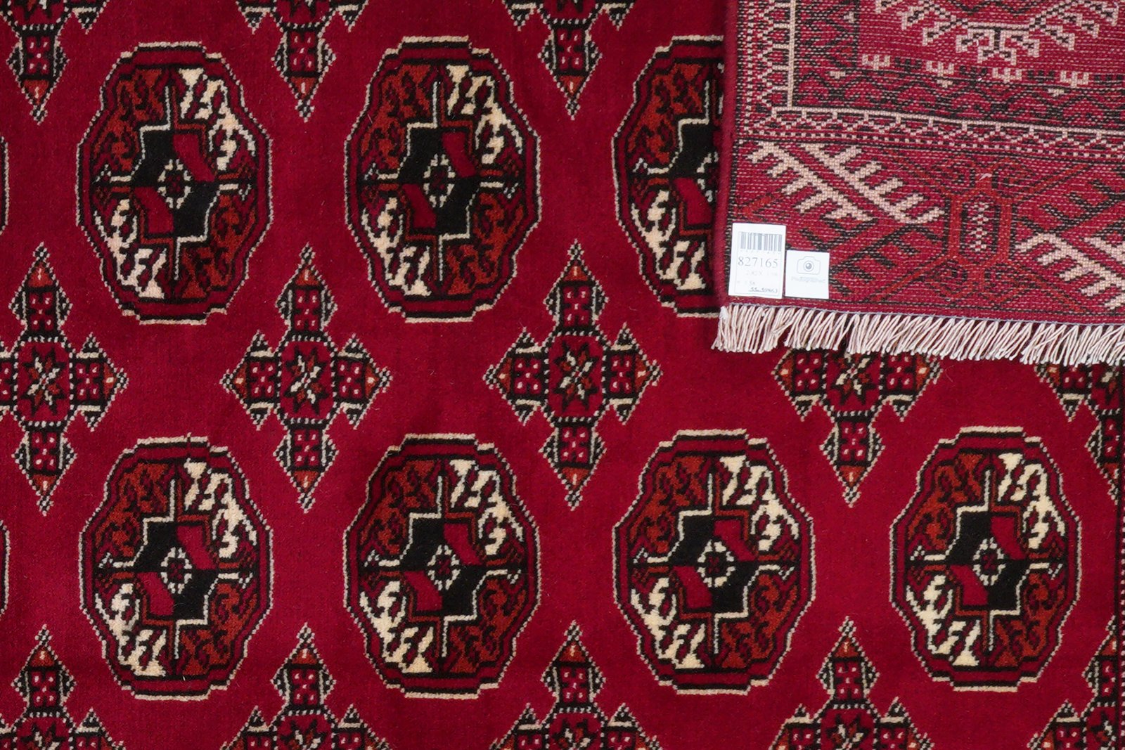 Turkman — Hand-knotted, 198x282 cm, Red, 100% Virgin Wool | View 6