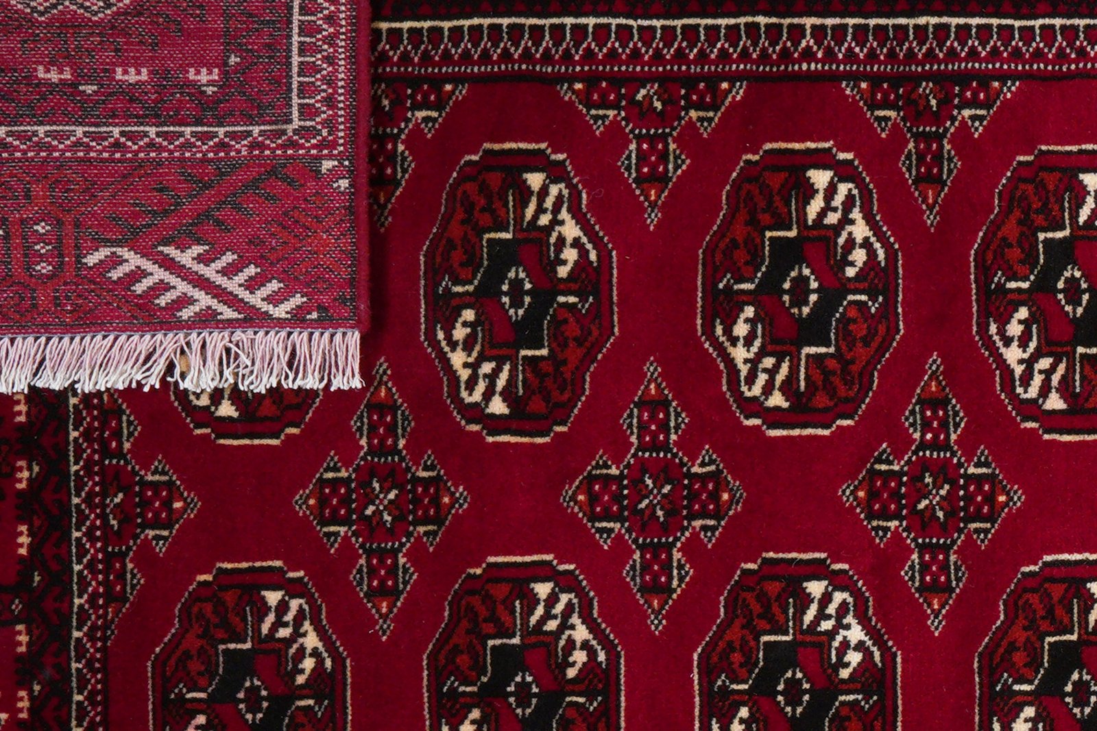 Turkman — Hand-knotted, 198x282 cm, Red, 100% Virgin Wool | View 8