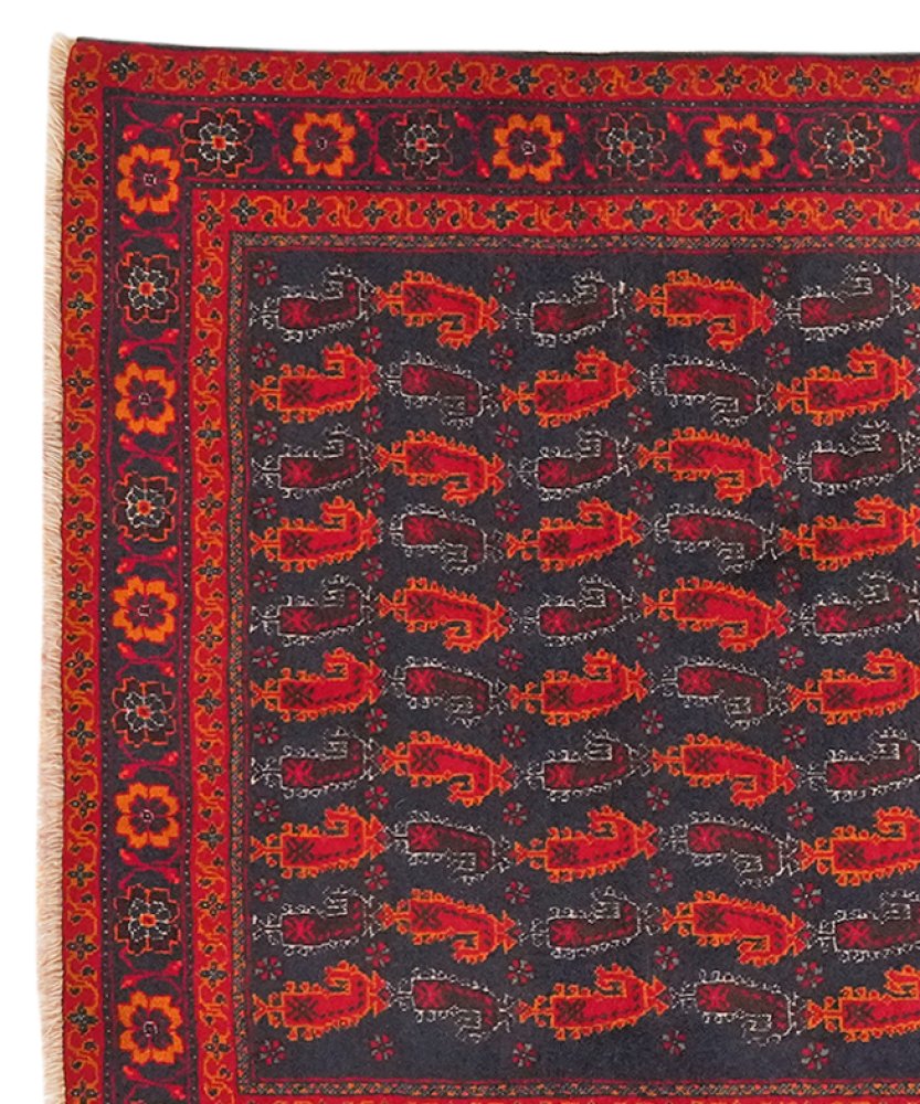 Belutch — Hand-knotted, 99x169 cm, Blue, 100% Virgin Wool | View 3