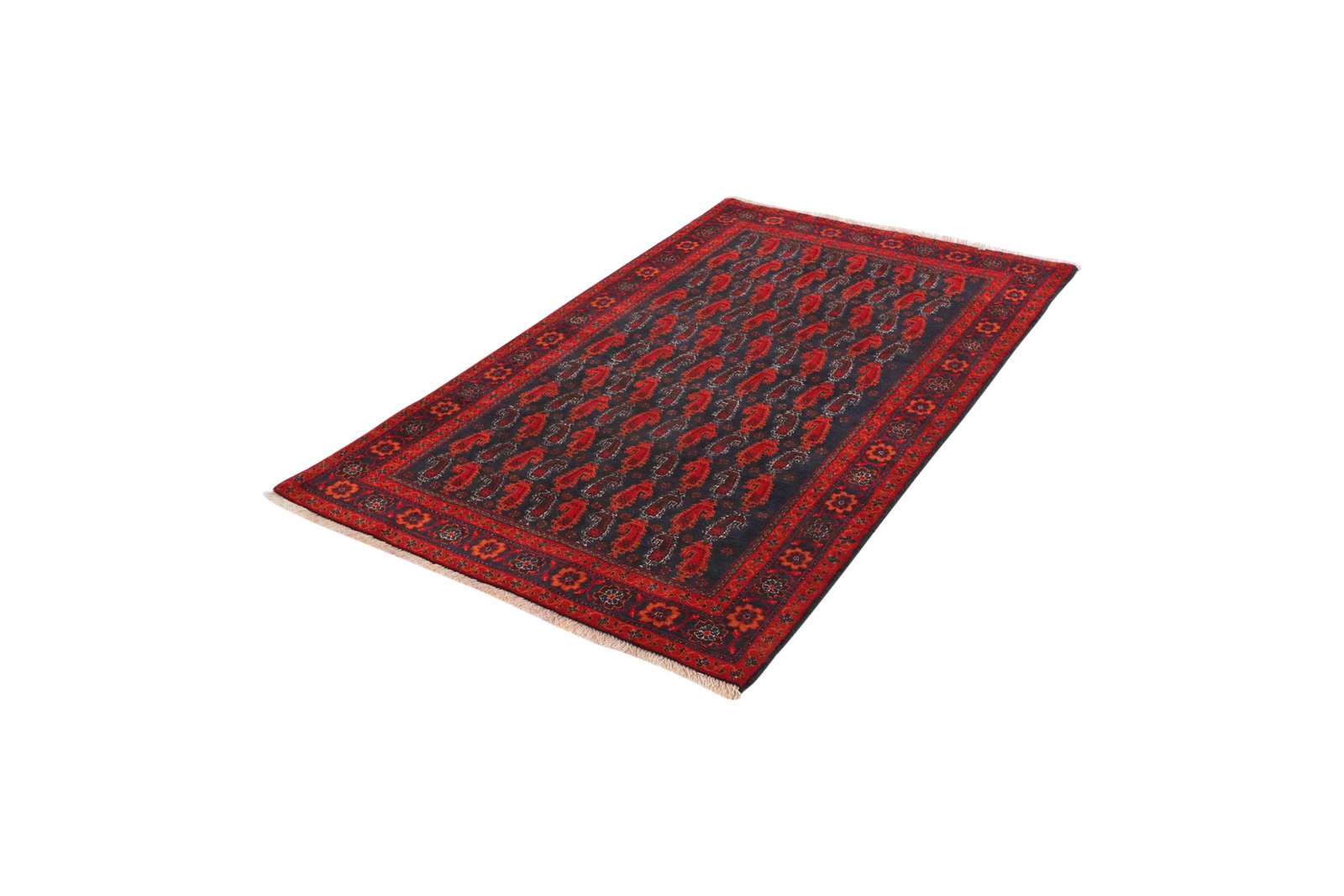 Belutch — Hand-knotted, 99x169 cm, Blue, 100% Virgin Wool | View 5