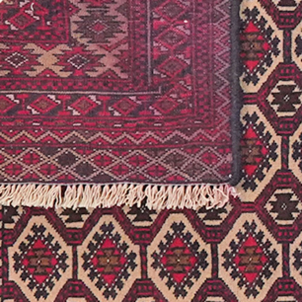 Belutch — Hand-knotted, 88x182 cm, Beige, 100% Virgin Wool | View 6