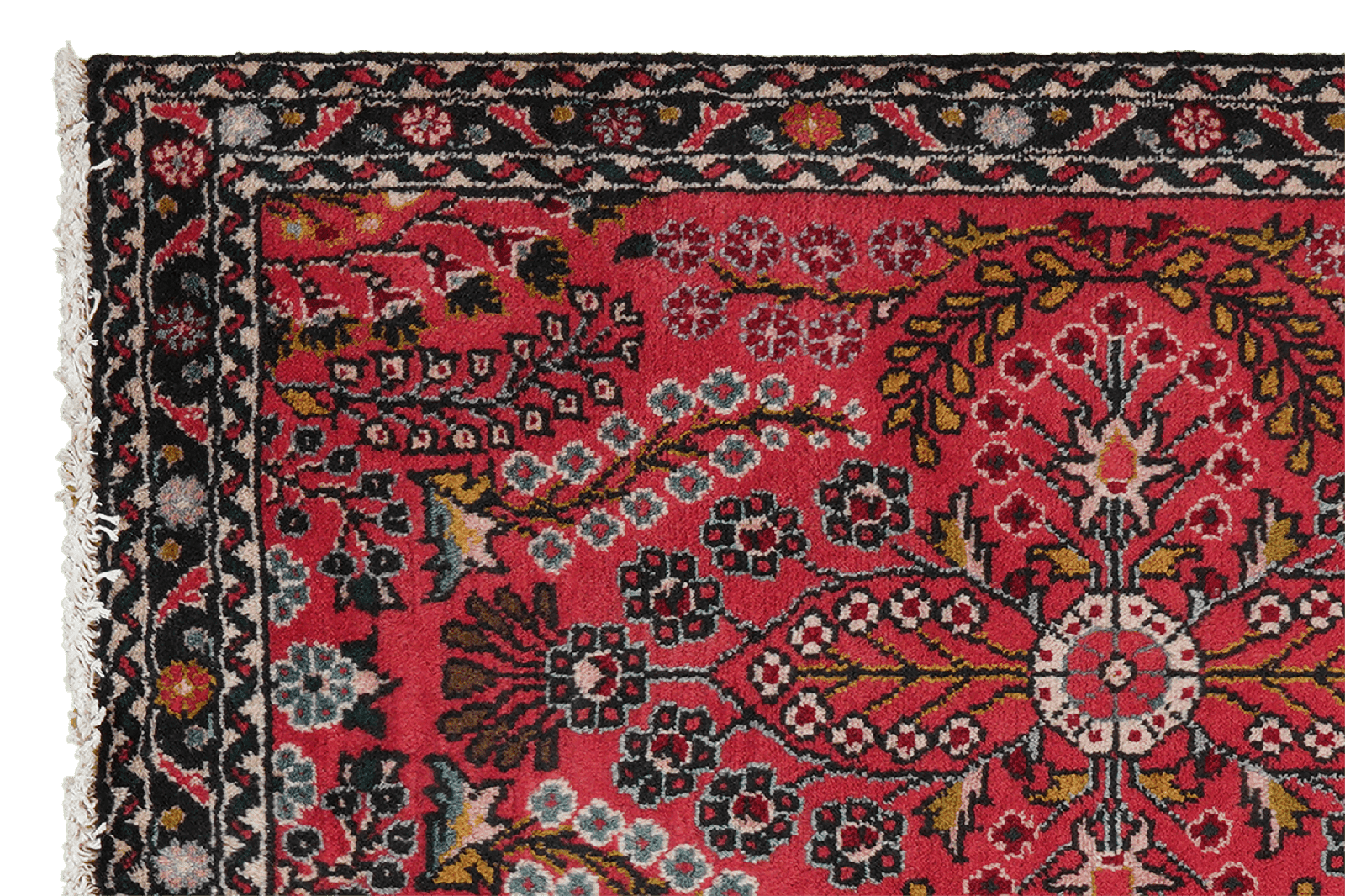 Dardjazin — Hand-knotted, 77x125 cm, Red, 100% Virgin Wool | View 3