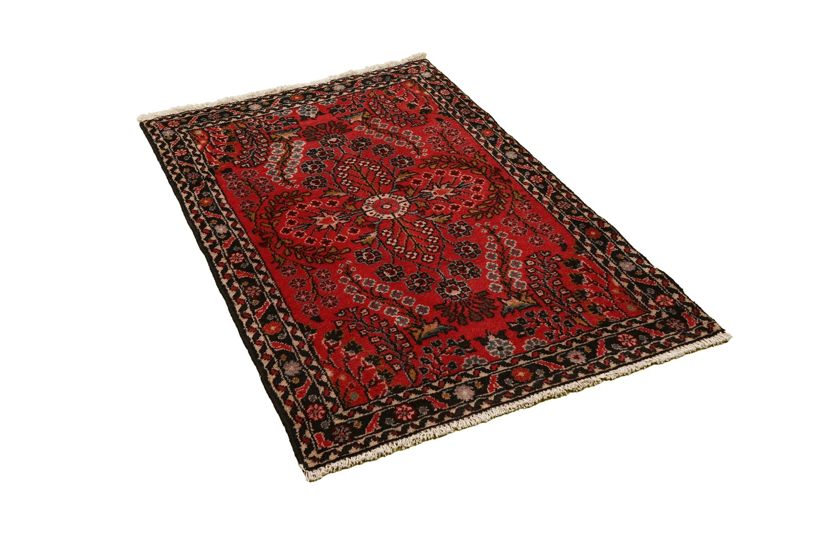 Dardjazin — Hand-knotted, 77x125 cm, Red, 100% Virgin Wool | View 4