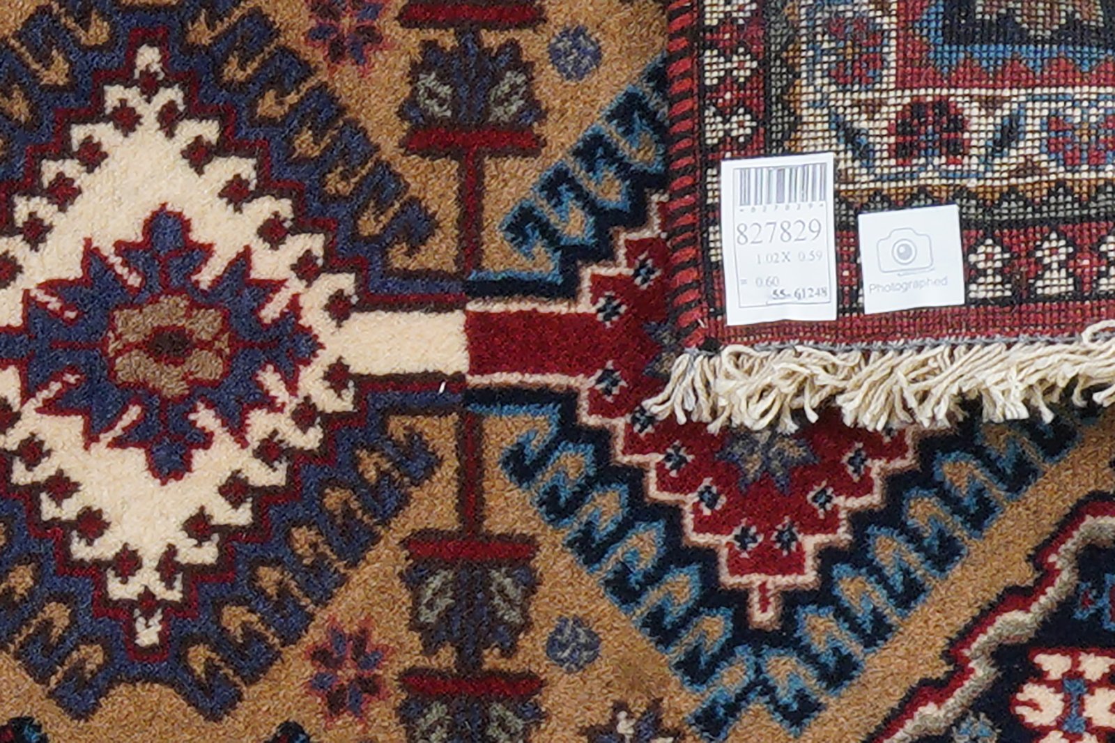 Yalameh — Hand-knotted, 59x102 cm, Grey, 100% Virgin Wool | View 6
