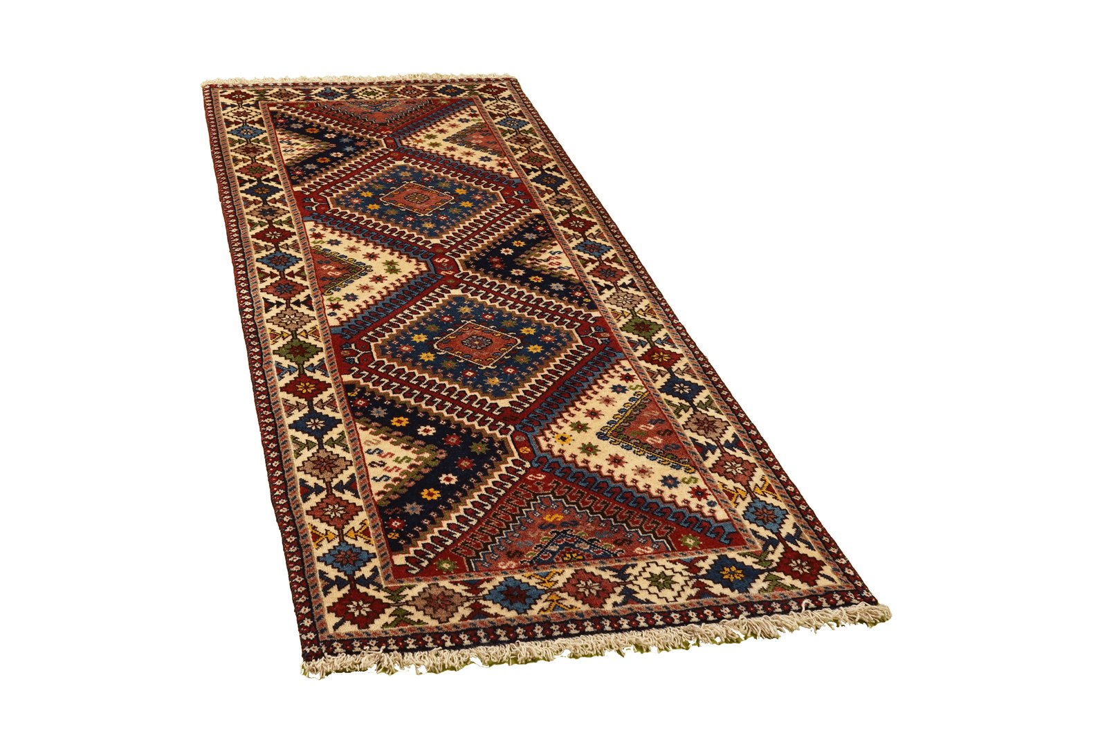 Yalameh — Hand-knotted, 80x197 cm, Beige, 100% Virgin Wool | View 4