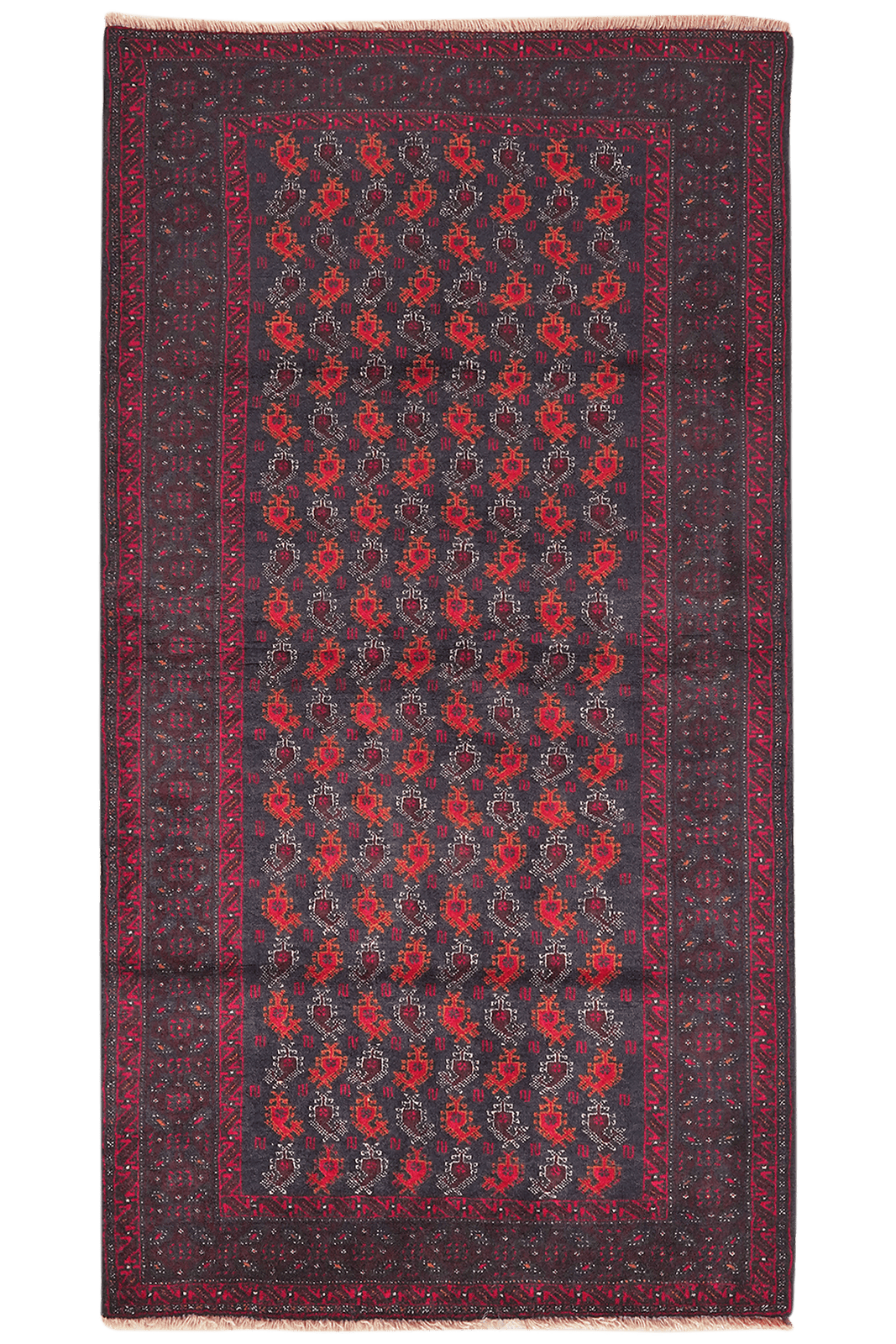 Belutch — Hand-knotted, 98x179 cm, Blue, 100% Virgin Wool | Main view