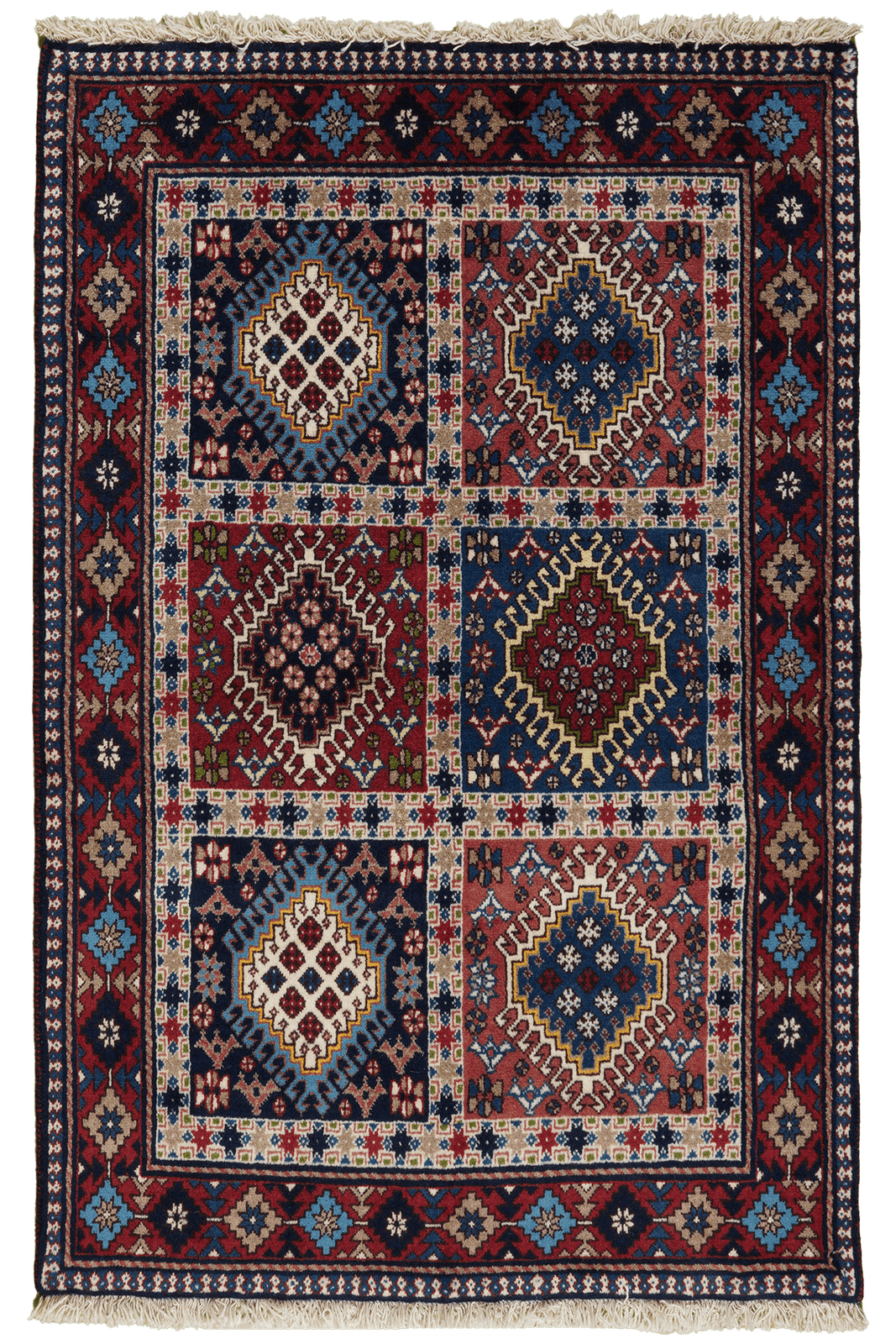 Yalameh — Hand-knotted, 100x152 cm, Multicolor, 100% Virgin Wool | Main view