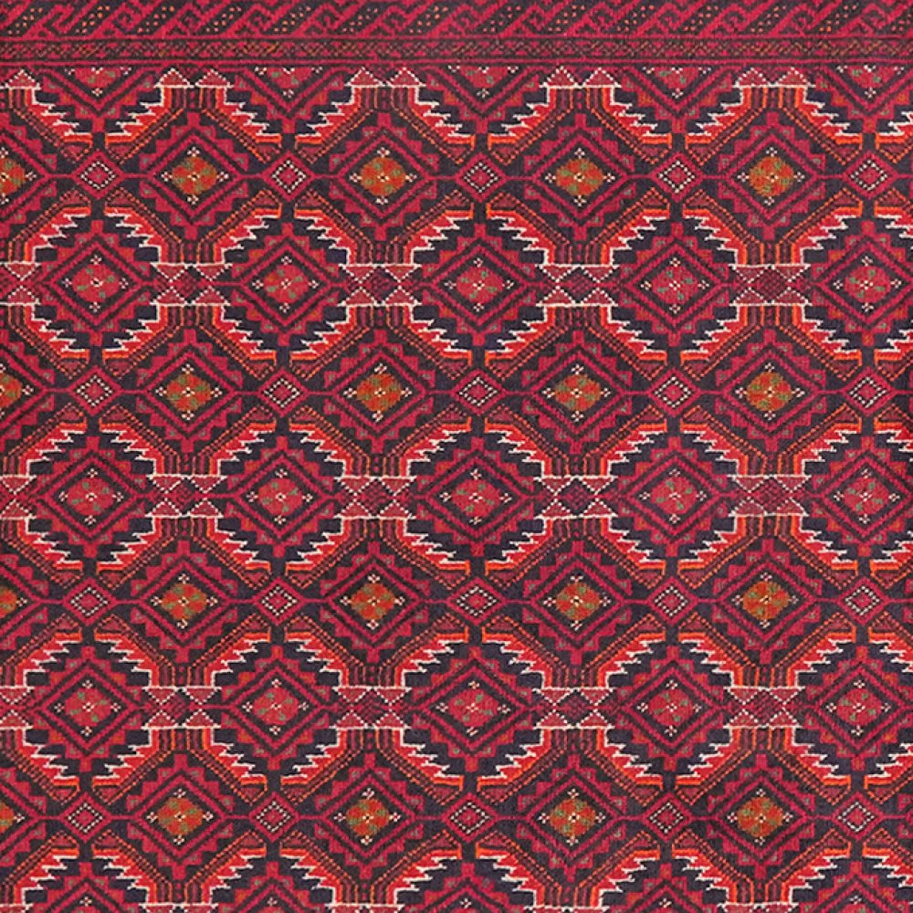 Belutch — Hand-knotted, 102x190 cm, Multicolor, 100% Virgin Wool | View 4
