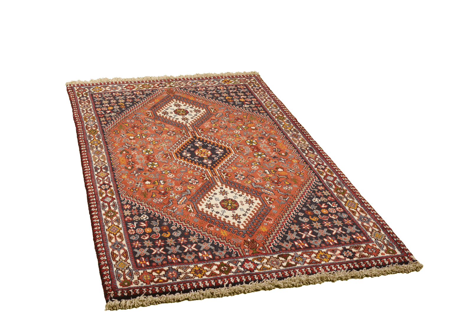 Yalameh — Hand-knotted, 100x151 cm, Red, 100% Virgin Wool | View 4