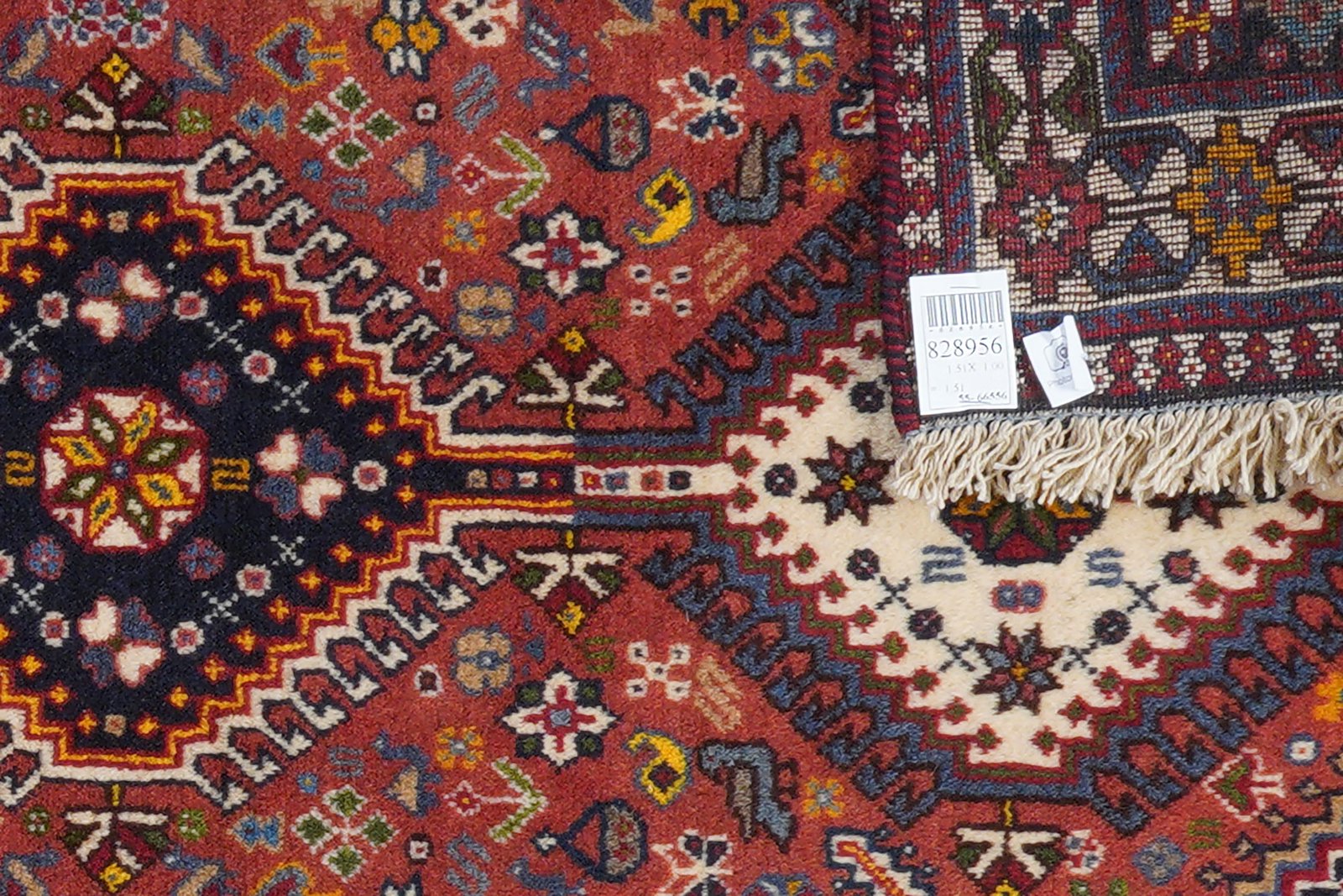 Yalameh — Hand-knotted, 100x151 cm, Red, 100% Virgin Wool | View 6