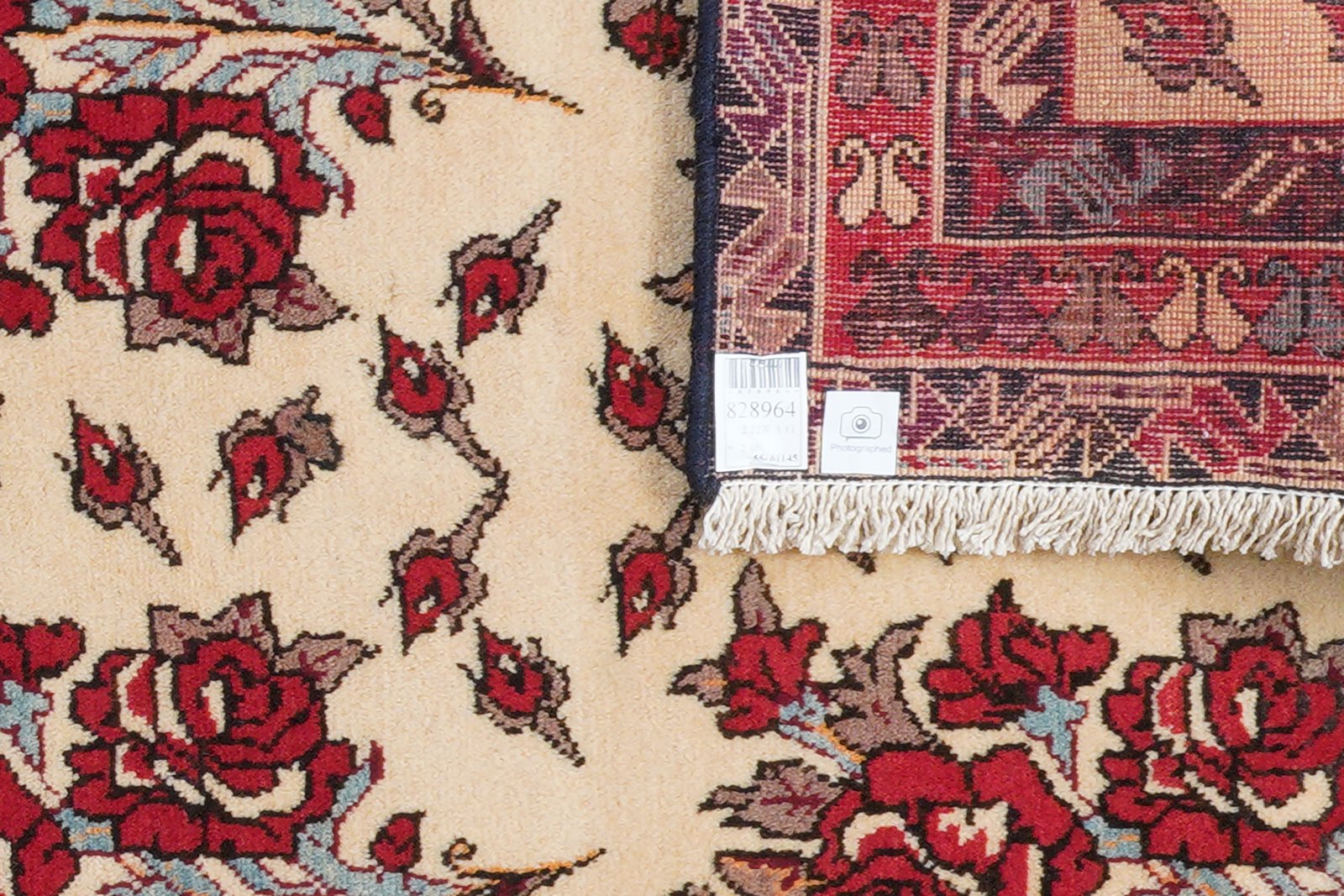 Afshar — Hand-knotted, 111x222 cm, Beige, 100% Virgin Wool | View 6