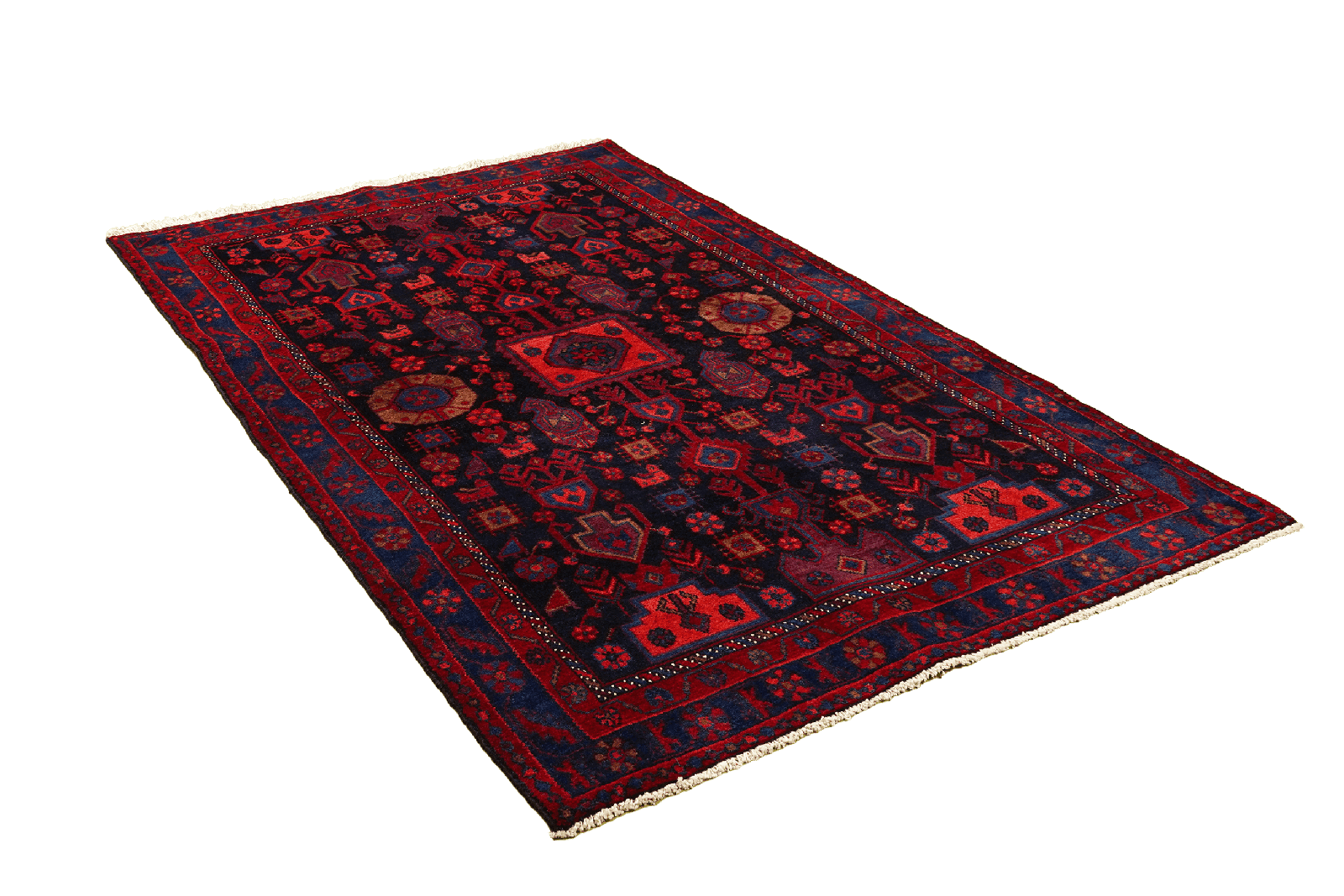 Broudjerd — Hand-knotted, 136x222 cm, Blue, 100% Virgin Wool | View 4