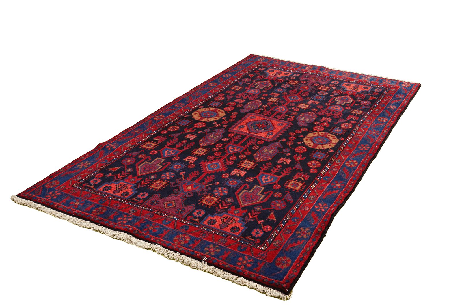 Broudjerd — Hand-knotted, 136x222 cm, Blue, 100% Virgin Wool | View 5