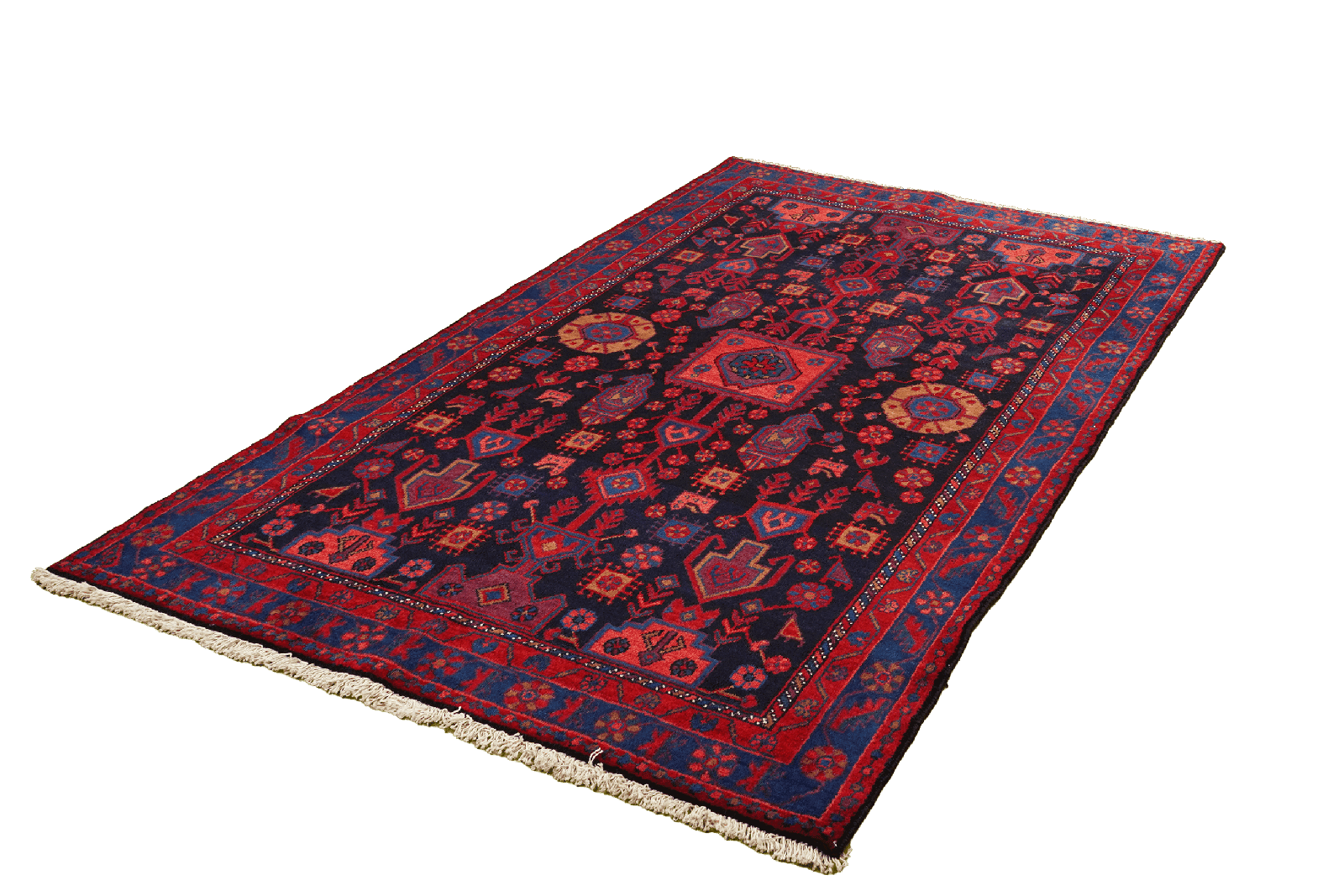 Broudjerd — Hand-knotted, 136x222 cm, Blue, 100% Virgin Wool | View 5