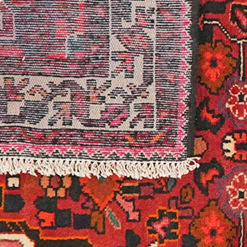 Hamadan — Hand-knotted, 106x176 cm, Red, 100% Virgin Wool | View 6