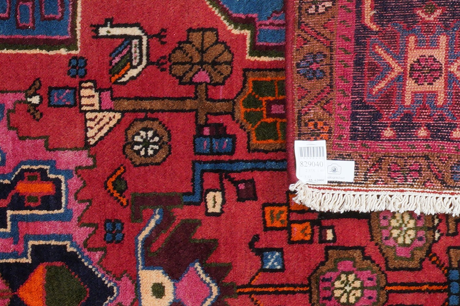Nahavand — Hand-knotted, 149x237 cm, Red, 100% Virgin Wool | View 6