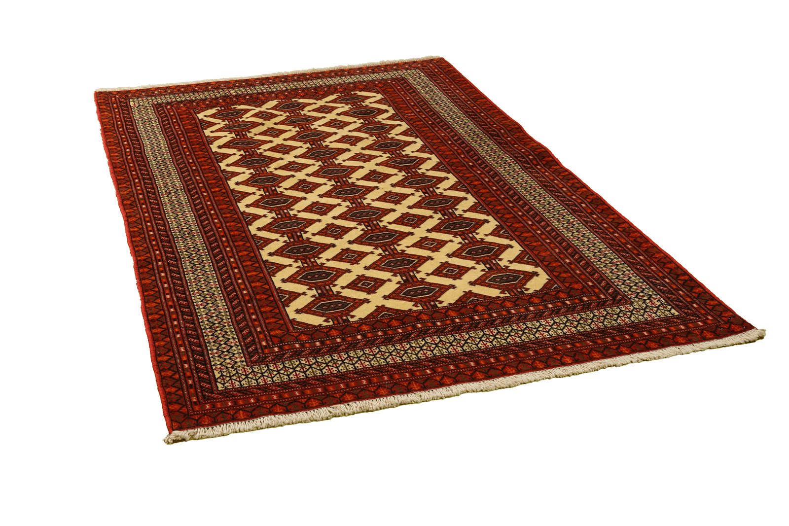 Turkman — Hand-knotted, 127x177 cm, Beige, 100% Virgin Wool | View 4