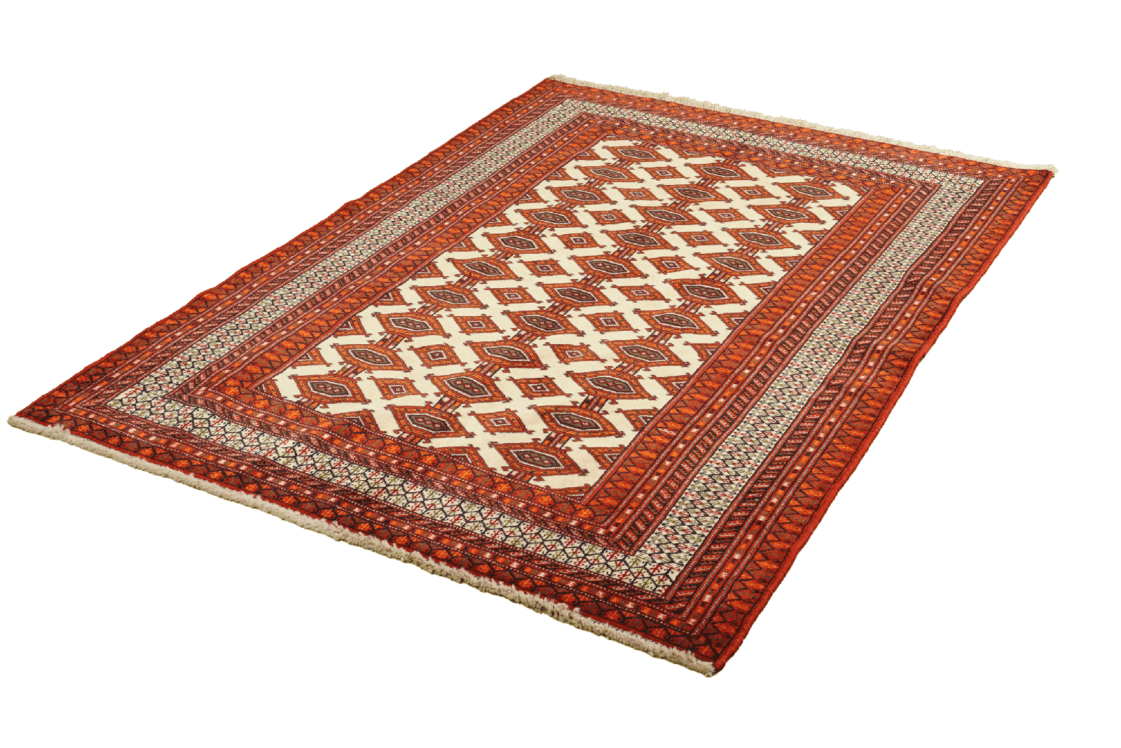Turkman — Hand-knotted, 127x177 cm, Beige, 100% Virgin Wool | View 5