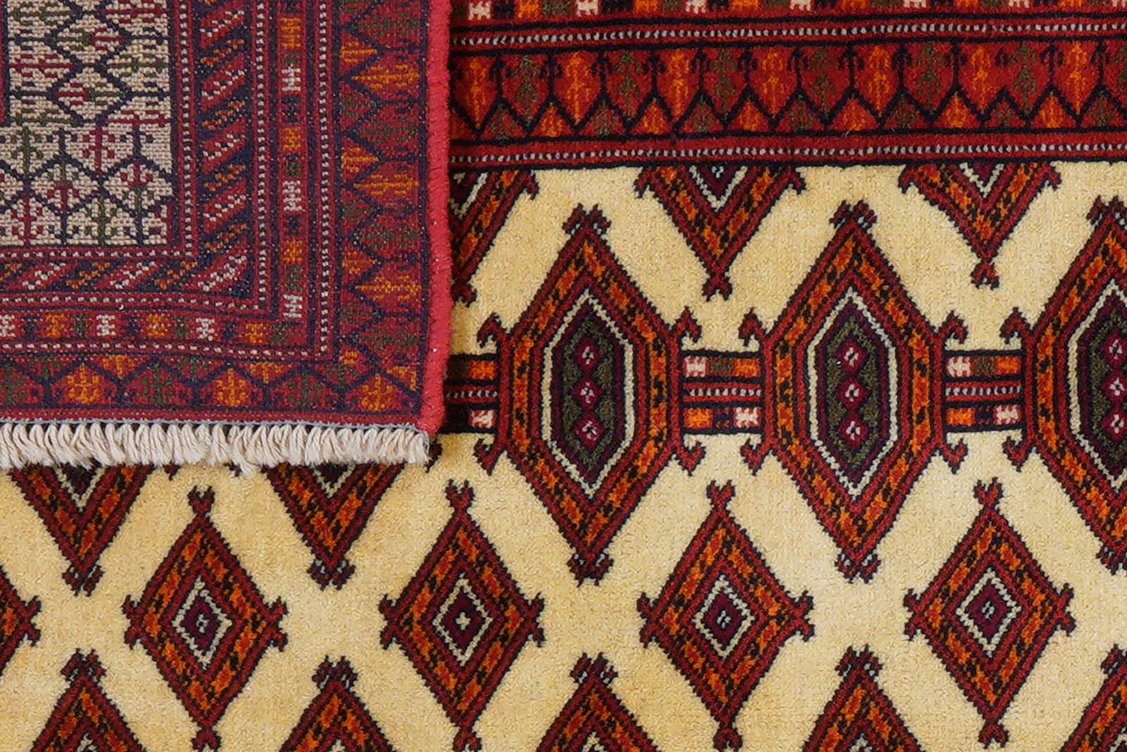 Turkman — Hand-knotted, 127x177 cm, Beige, 100% Virgin Wool | View 8