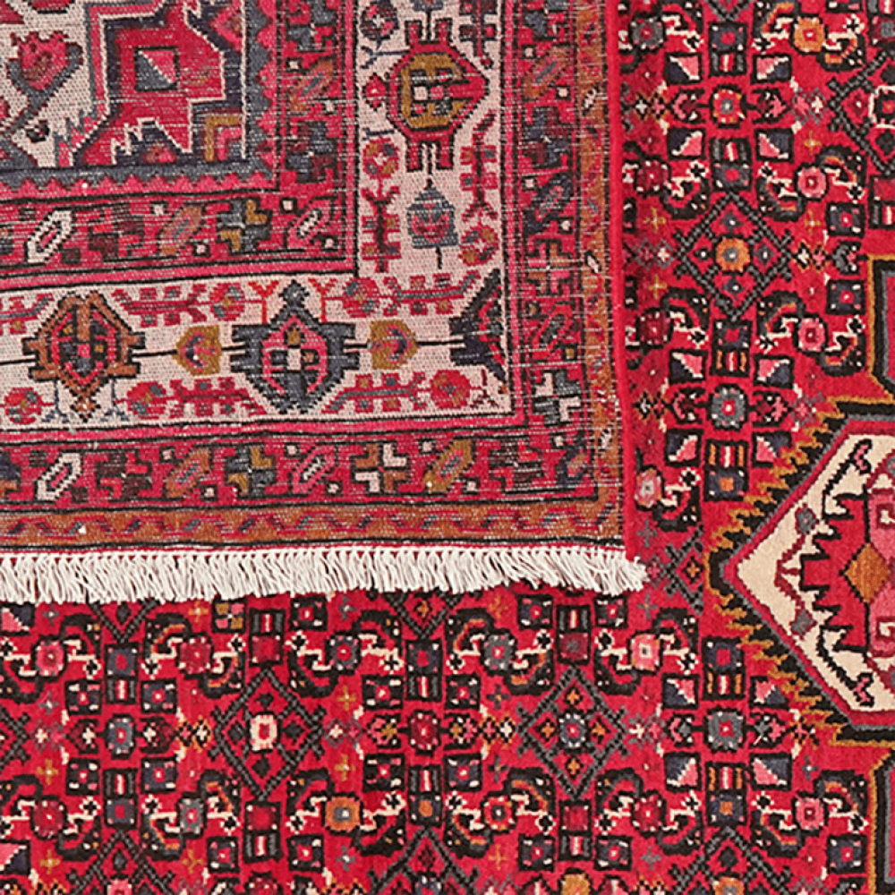 Hosseinabad — Hand-knotted, 222x307 cm, Red, 100% Virgin Wool | View 6