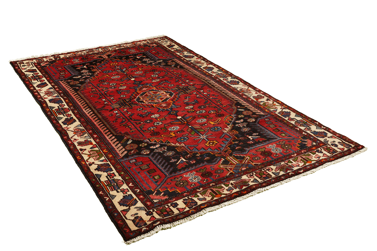 Toysarghan — Hand-knotted, 147x235 cm, Red, 100% Virgin Wool | View 4