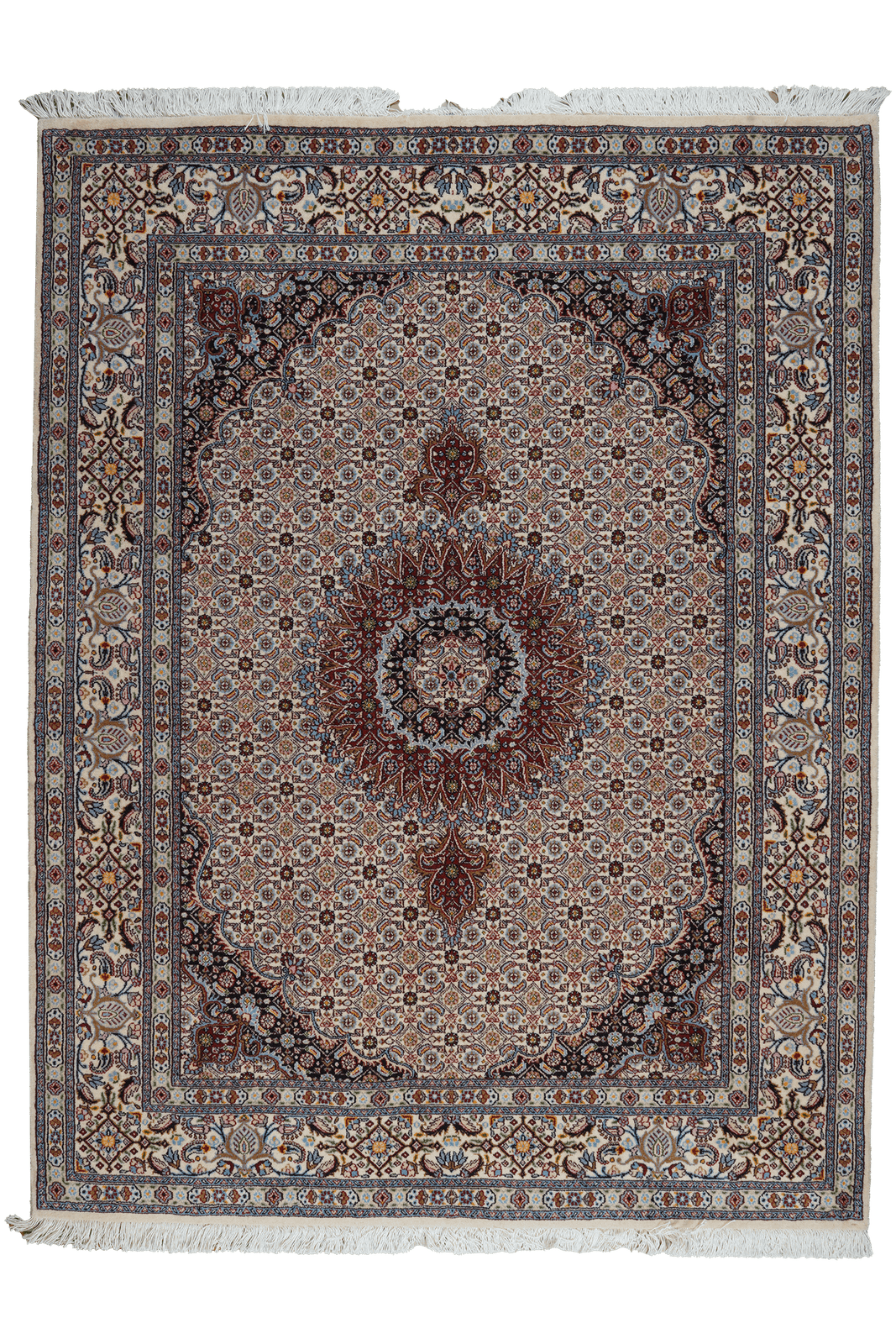 Moud Mahi — Hand-knotted, 151x198 cm, Brown, 100% Virgin Wool | Main view