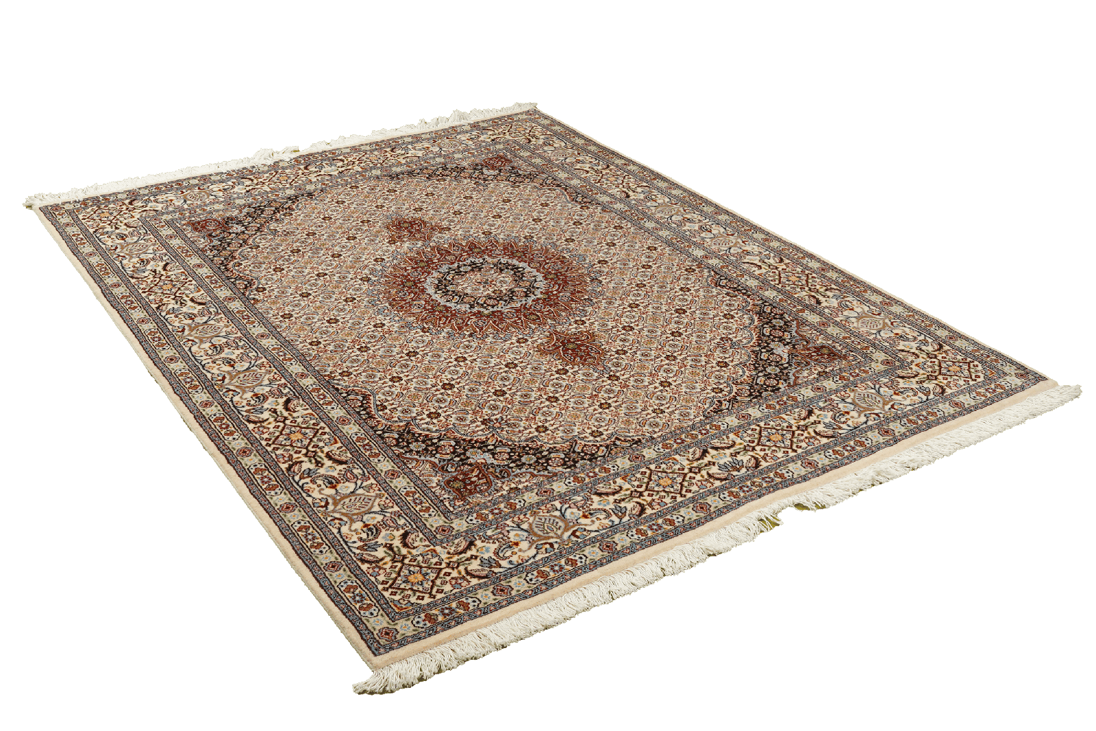 Moud Mahi — Hand-knotted, 151x198 cm, Brown, 100% Virgin Wool | View 4