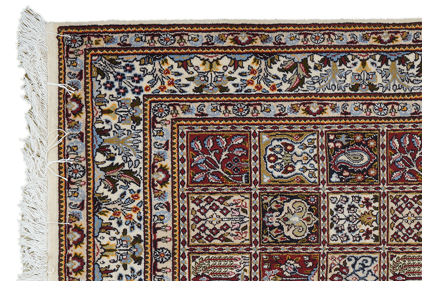 Moud Felder — Handgefertigt, 146x96 cm, Beige, 100% Virgin Wool | View 4