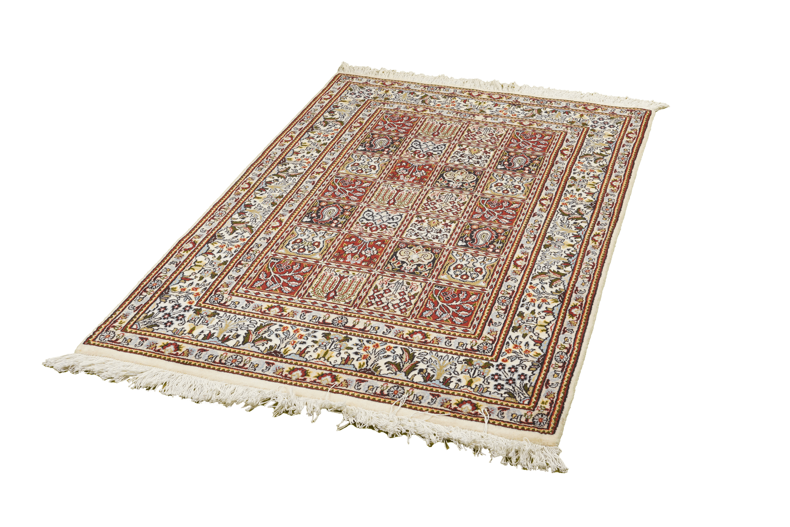 Moud Felder — Handgefertigt, 146x96 cm, Beige, 100% Virgin Wool | View 6