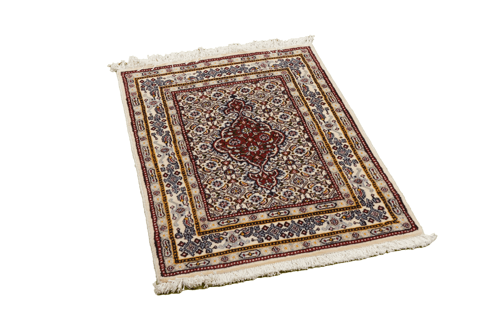 Moud Mahi — Hand-knotted, 56x86 cm, Beige, 100% Virgin Wool | View 4