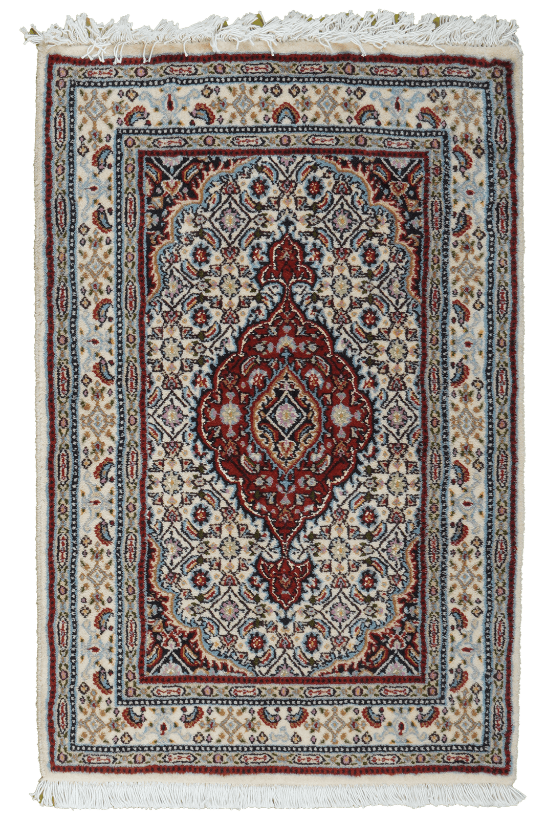 Moud Mahi — Hand-knotted, 58x89 cm, Beige, 100% Virgin Wool | Main view