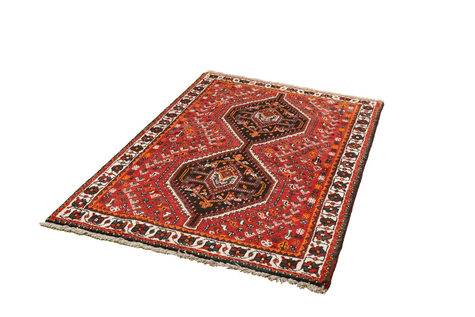 Shiraz — Hand-knotted, 105x153 cm, Red, 100% Virgin Wool | View 5