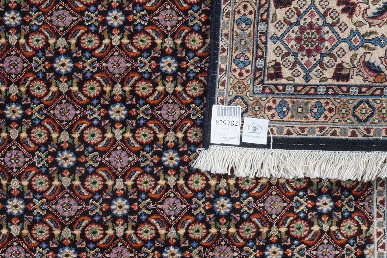 Moud Mahi — Hand-knotted, 166x240 cm, Blue, 100% Virgin Wool | View 6