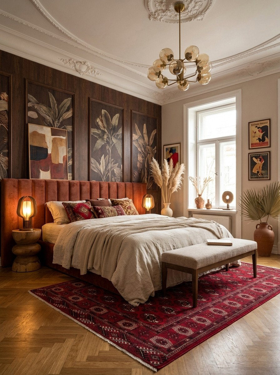 Turkman — Handgefertigt, 286x199 cm, Rot, 100% Virgin Wool | Back view