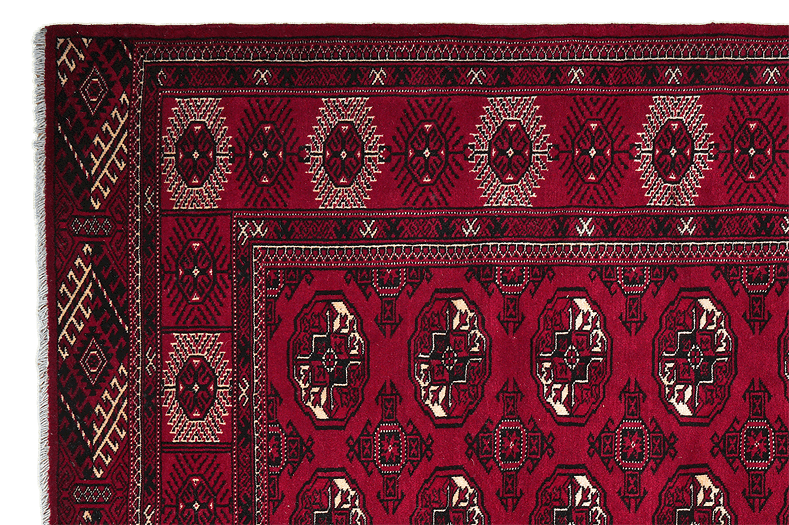 Turkman — Handgefertigt, 286x199 cm, Rot, 100% Virgin Wool | View 4