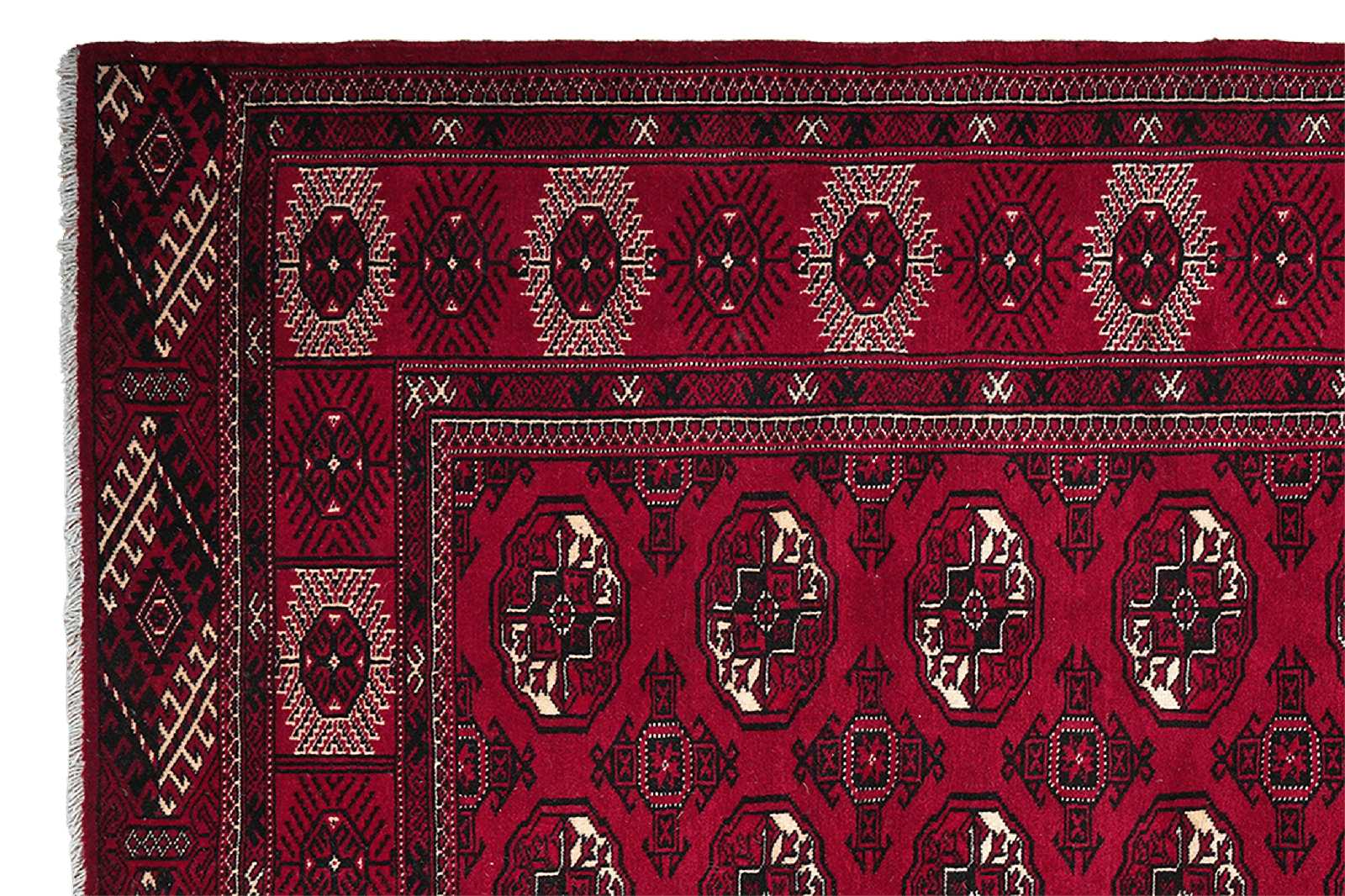 Turkman — Hand-knotted, 199x286 cm, Red, 100% Virgin Wool | View 3