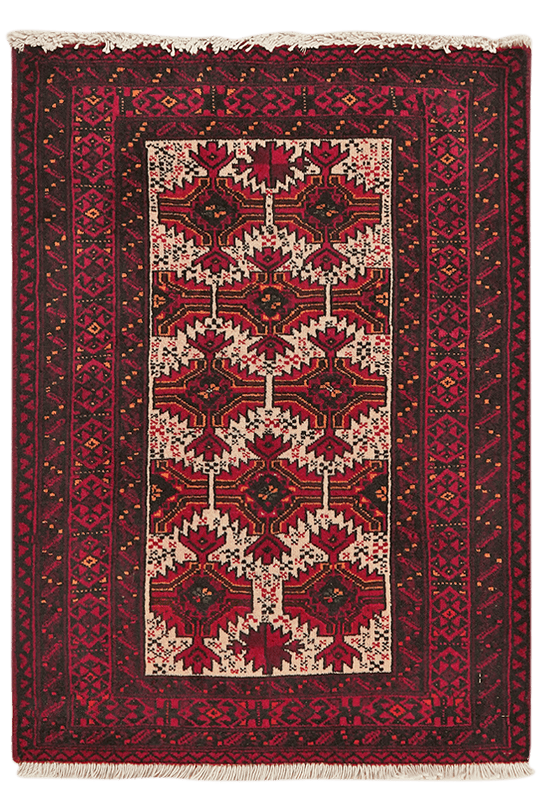 Belutch — Hand-knotted, 63x88 cm, Beige, 100% Virgin Wool | Main view