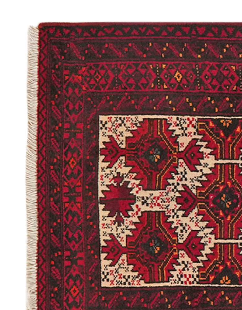 Belutch — Hand-knotted, 63x88 cm, Multicolor, 100% Virgin Wool | View 3