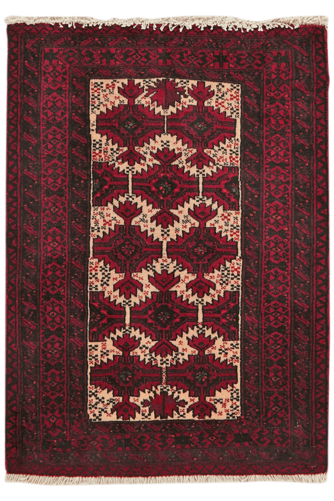 Belutch — Hand-knotted, 66x92 cm, Multicolor, 100% Virgin Wool | Main view