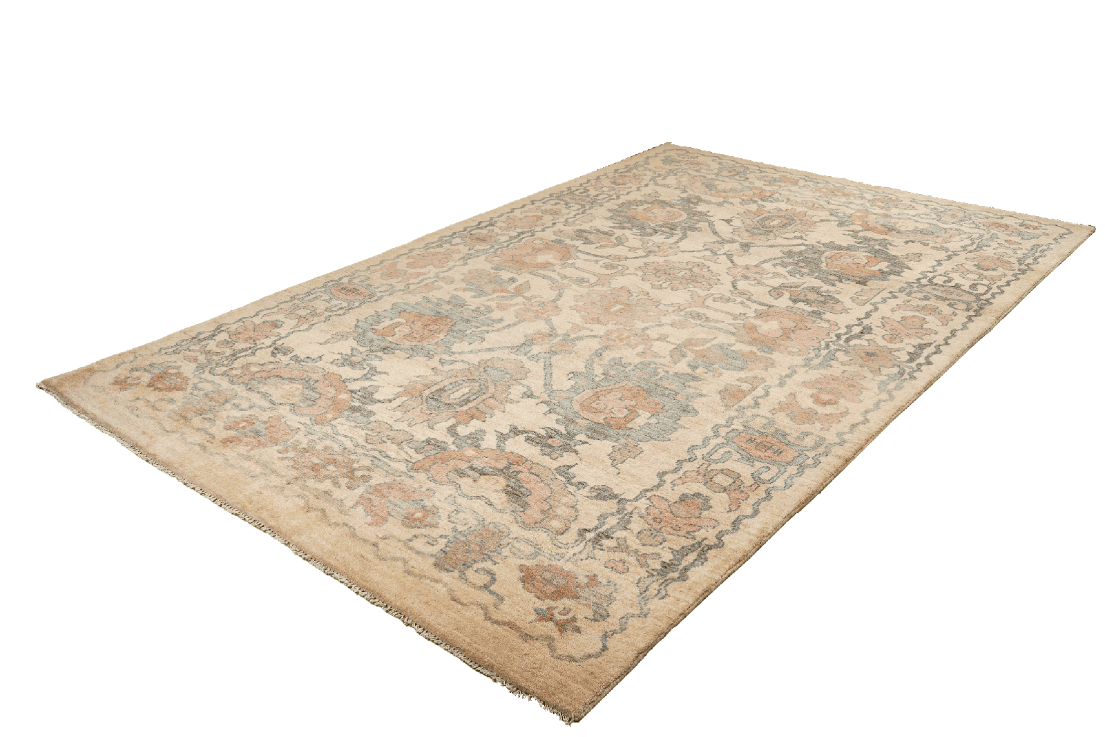 Sultanabad — Hand-knotted, 190x290 cm, Beige, 100% Virgin Wool | View 5