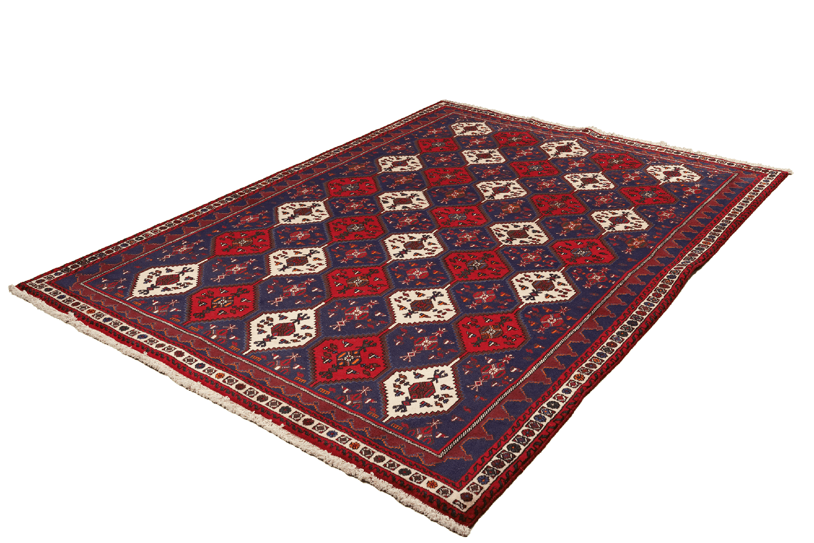 Afshar — Hand-knotted, 174x239 cm, Blue, 100% Virgin Wool | View 5