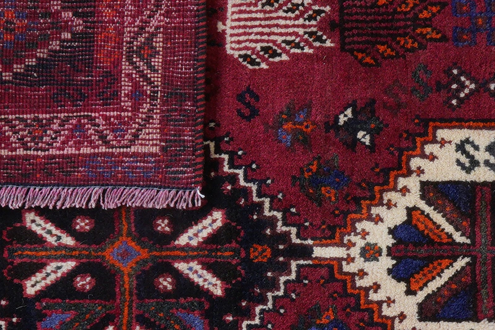 Gashgai — Hand-knotted, 117x162 cm, Red, 100% Virgin Wool | View 8