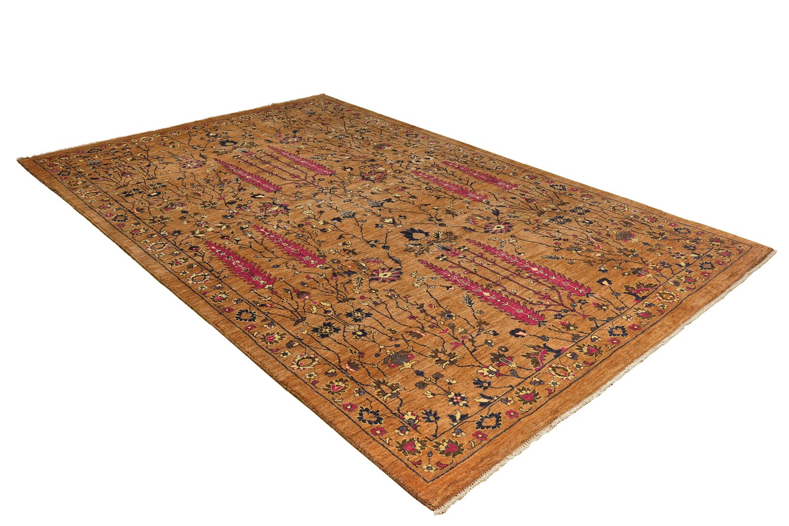 Rizbaf — Hand-knotted, 199x303 cm, Brown, 100% Virgin Wool | View 4