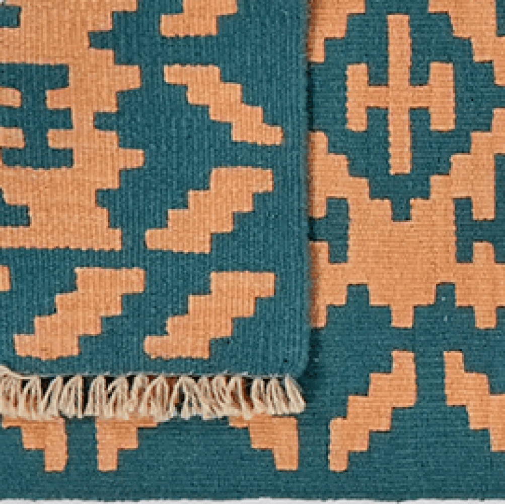 Kelim Gashgai — Handmade, 56x200 cm, Beige, 100% Virgin Wool | View 6