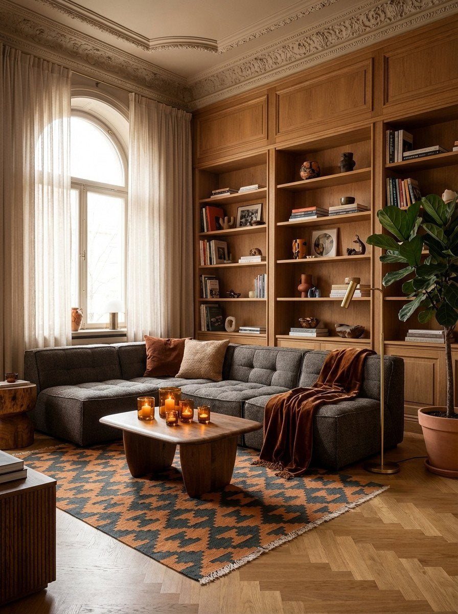 Kelim Gashgai — Handgefertigt, 184x127 cm, Bunt, 100% Virgin Wool | Back view