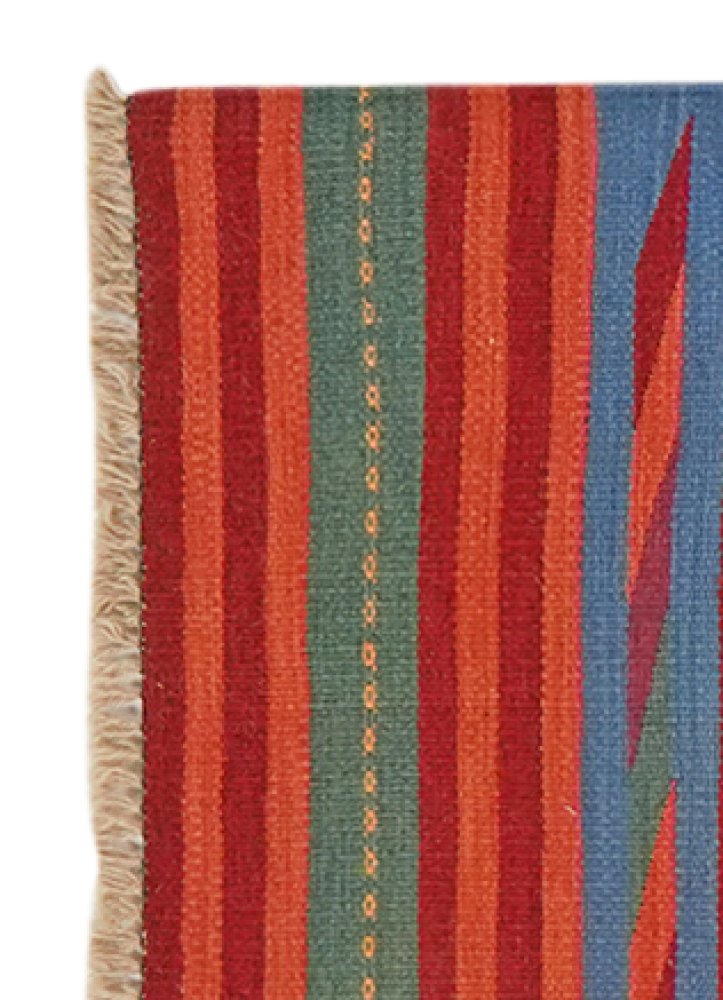 Kelim Gashgai — Handmade, 64x193 cm, Multicolor, 100% Virgin Wool | View 3