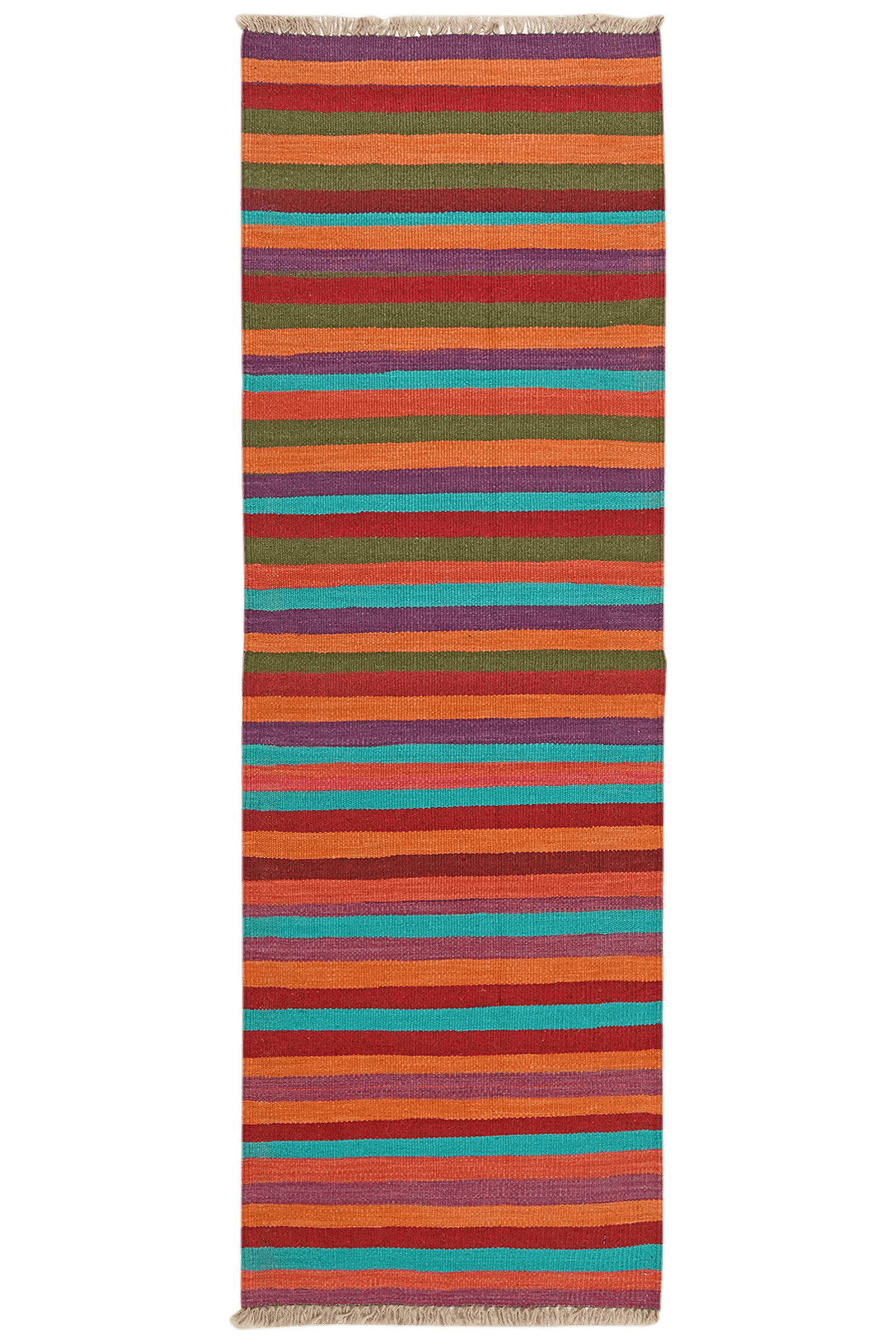 Kelim Gashgai — Handmade, 62x188 cm, Multicolor, 100% Virgin Wool | Main view
